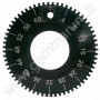 Aluminium index gear - 64 teeth for faceter hand piece