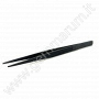 GEM TWEEZERS WITH GROOVE - black