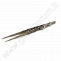 TITANIUM DIAMOND TWEEZERS with groove and lock