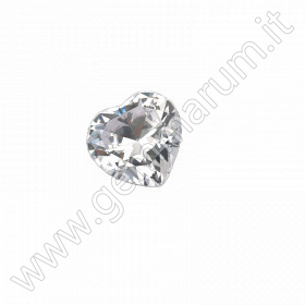 Diamond simulant in Cubic Zirconia, brilliant heart cut Ø 50mm