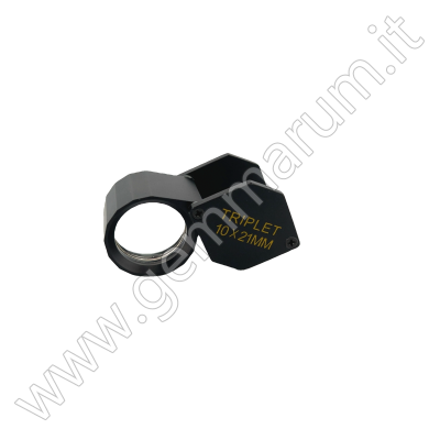 Triplet LOUPE 10x - black finish - hexagonal