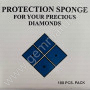 Protective sponge for parcel paper